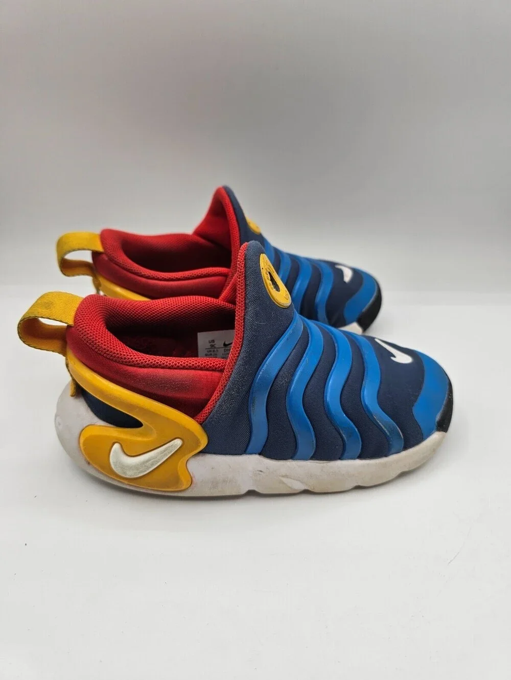 Toddler Unisex Nike Dynamo Go PS Shoes, Orange,Navy, Yellow Size 9C